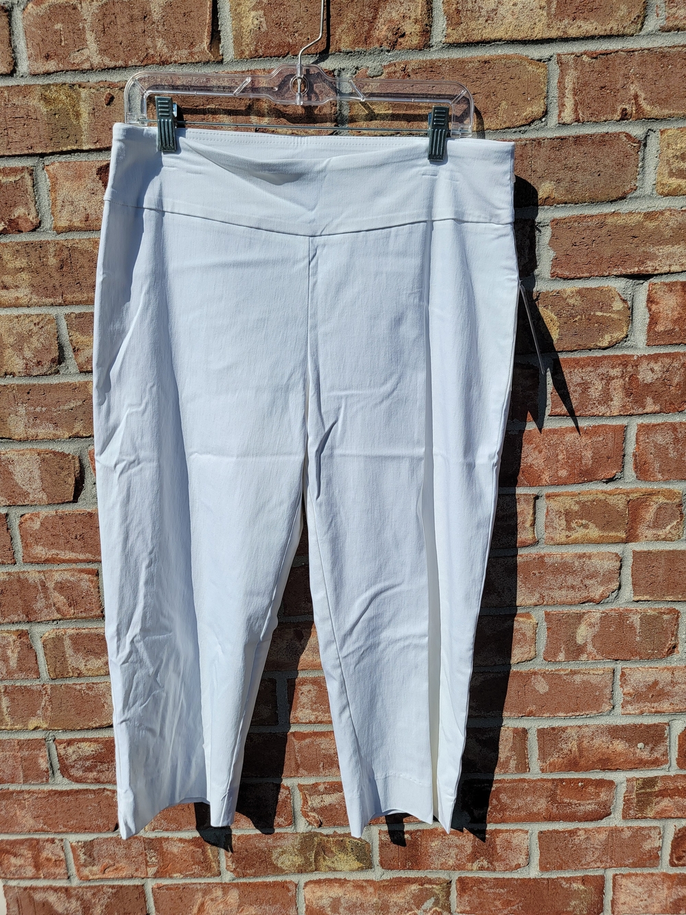 Zac & Rachel White Cropped Ponte Pants